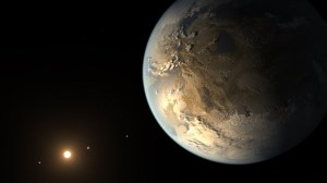 Artist's impression of planet Kepler-186f; a first step toward telepresence?